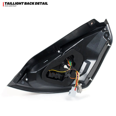 Feux Arrière LED Ford Fiesta MK7 MK7.5 2008-2020 - vue de profil - Becquet Voiture