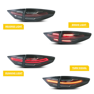 Feux Arrière LED Ford Mondeo MK5 2013-2016 - vue de profil - Becquet Voiture