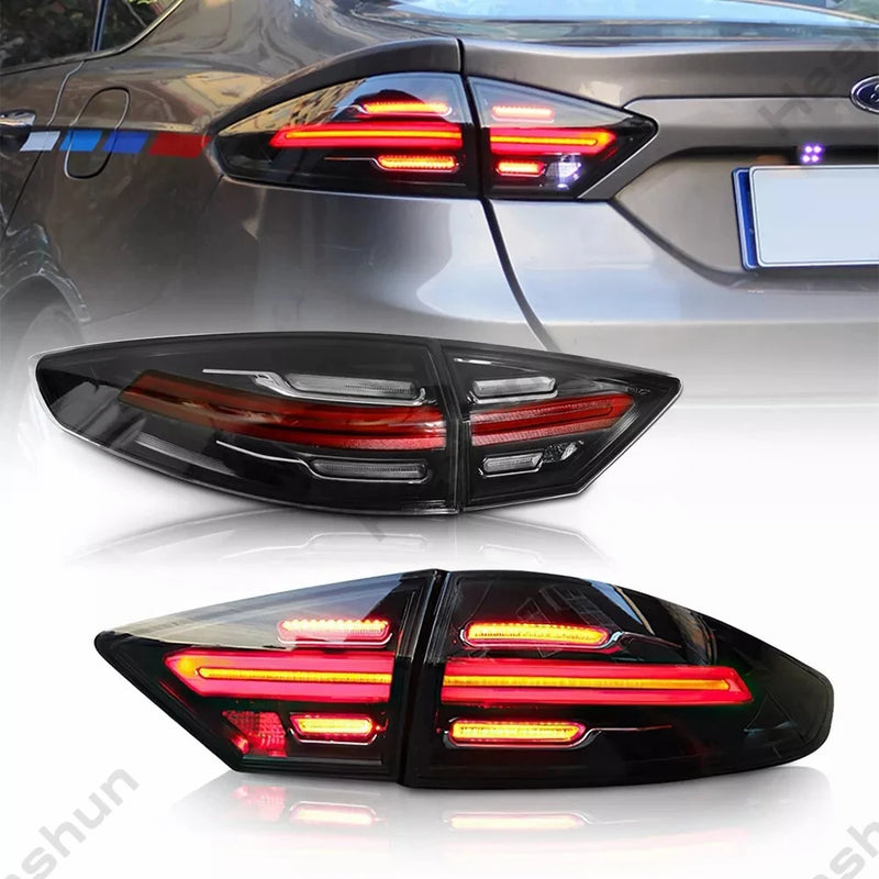 Feux Arrière LED Ford Mondeo MK5 Fusion 2013-2016 DRL - détail du montage - Becquet Voiture