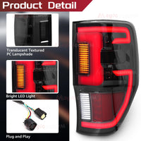 Feux Arrière LED Ford Ranger T6 T7 T8 2012-2022 - vue arrière - Becquet Voiture