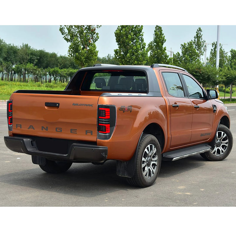 Feux Arrière LED Ford Ranger T7 PX MK1 MK2 2012-2021 - installé sur véhicule - Becquet Voiture