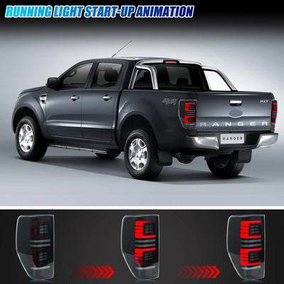 Feux Arrière LED Ford Ranger T7 PX MK1 MK2 2012-2021 - vue arrière - Becquet Voiture