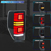 Feux Arrière LED Ford Ranger T7 PX MK1 MK2 2012-2021 - vue de profil - Becquet Voiture