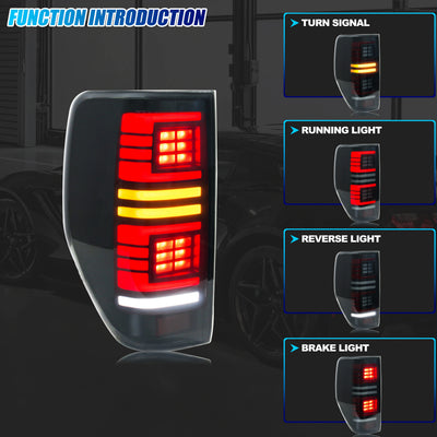 Feux Arrière LED Ford Ranger T7 PX MK1 MK2 2012-2021 - vue de profil - Becquet Voiture