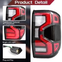 Feux Arrière LED Ford Ranger T9 2022-2023 - vue de trois-quarts - Becquet Voiture