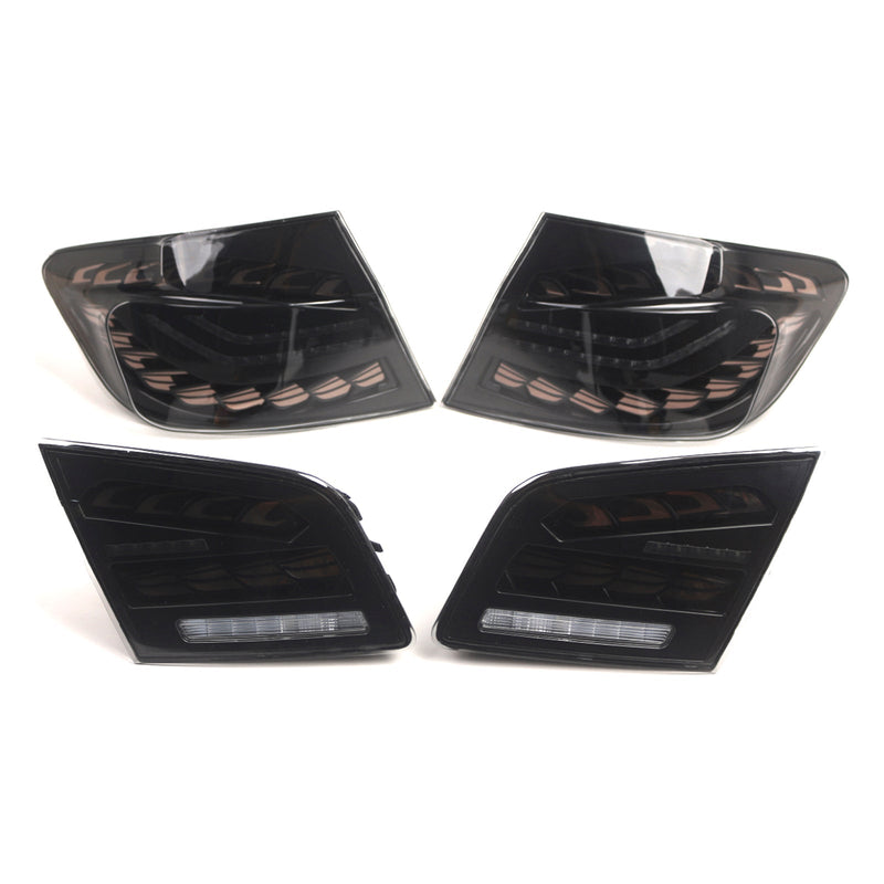 Feux Arrière LED Fumés BMW Série 5 F10 F18 M5 2010-2016 - installé sur véhicule - Becquet Voiture