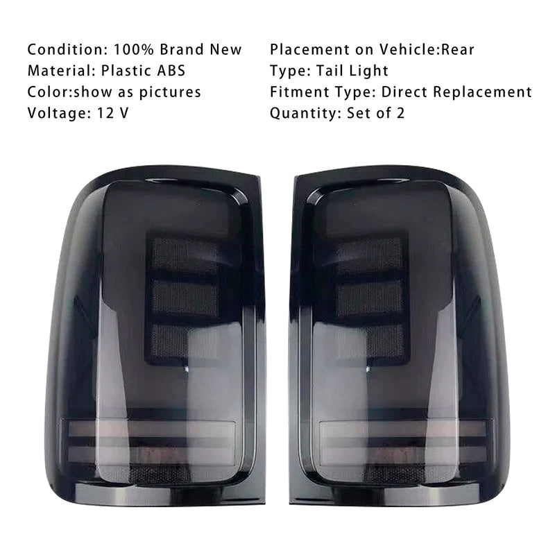 Feux Arrière LED Fumés VW Amarok V6 2008-2019 v2 - en situation - Becquet Voiture