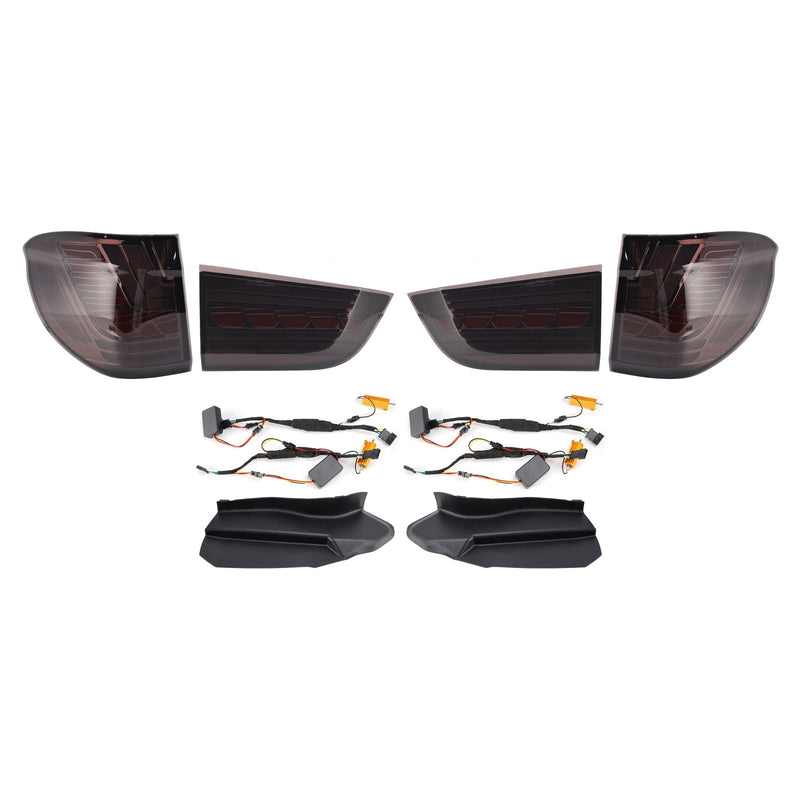 LED-Rückleuchten Links Rechts BMW X5 F15 2014-2018 Schwarz - am Fahrzeug montiert 2 - Becquet Voiture