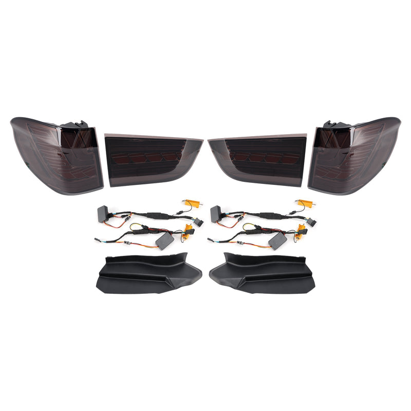 LED-Rückleuchten Links Rechts BMW X5 F15 2014-2018 Schwarz - Studio-Packshot 2 - Becquet Voiture