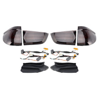 LED-Rückleuchten Links Rechts BMW X5 F15 2014-2018 Schwarz - Vorderansicht - Becquet Voiture