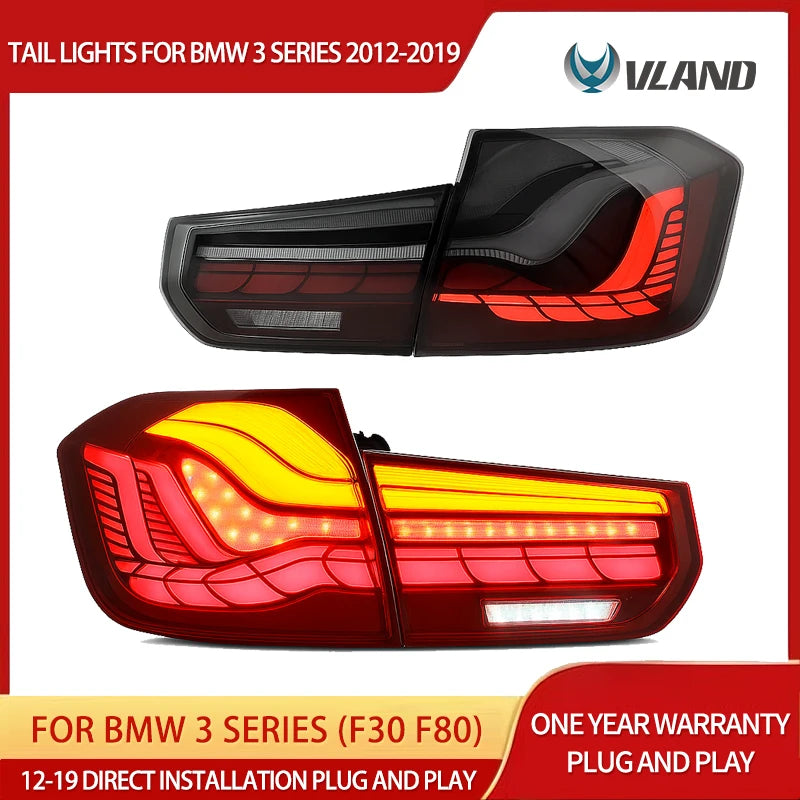 Feux Arrière LED GTS BMW Série 3 F30 F80 2012-2019 - vue de face - Becquet Voiture