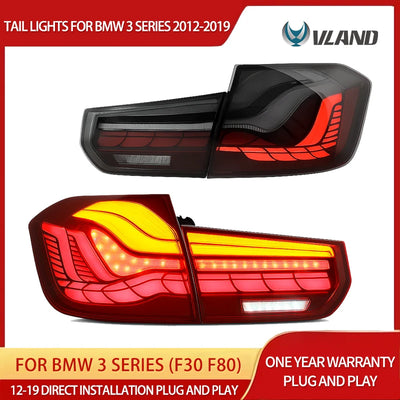 Feux Arrière LED GTS BMW Série 3 F30 F80 2012-2019 - vue de face - Becquet Voiture