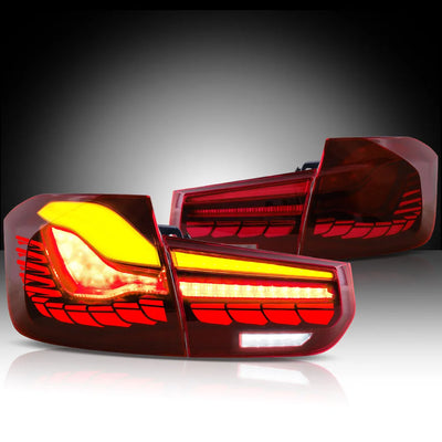 Feux Arrière LED GTS BMW Série 3 F30 F80 2012-2019 - vue rapprochée - Becquet Voiture