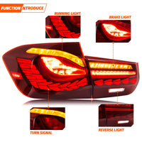 Feux Arrière LED GTS BMW Série 3 F30 F80 M3 2011-2018 - vue de profil - Becquet Voiture