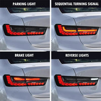 Feux Arrière LED GTS BMW Série 3 G20 G80 M3 (2019-2024) - installé sur véhicule - Becquet Voiture