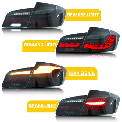 Feux Arrière LED GTS BMW Série 5 F10 2009-2016 - vue de profil - Becquet Voiture
