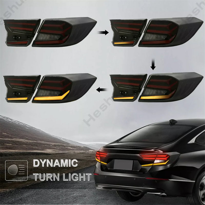 LED Taillights Honda Accord 10th Generation EX EXL LX - studio packshot - Becquet Voiture