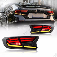 LED Taillights Honda Accord 10th Generation EX EXL LX - front view - Becquet Voiture