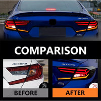 LED Taillights Honda Accord 10th Generation EX EXL LX - side view - Becquet Voiture