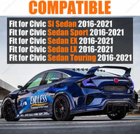 Feux Arrière LED Honda Civic 2016-2021 RGB Séquentiels - vue de profil - Becquet Voiture