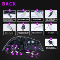 Feux Arrière LED Honda Civic FD Type R 2005-2012 - packshot studio - Becquet Voiture