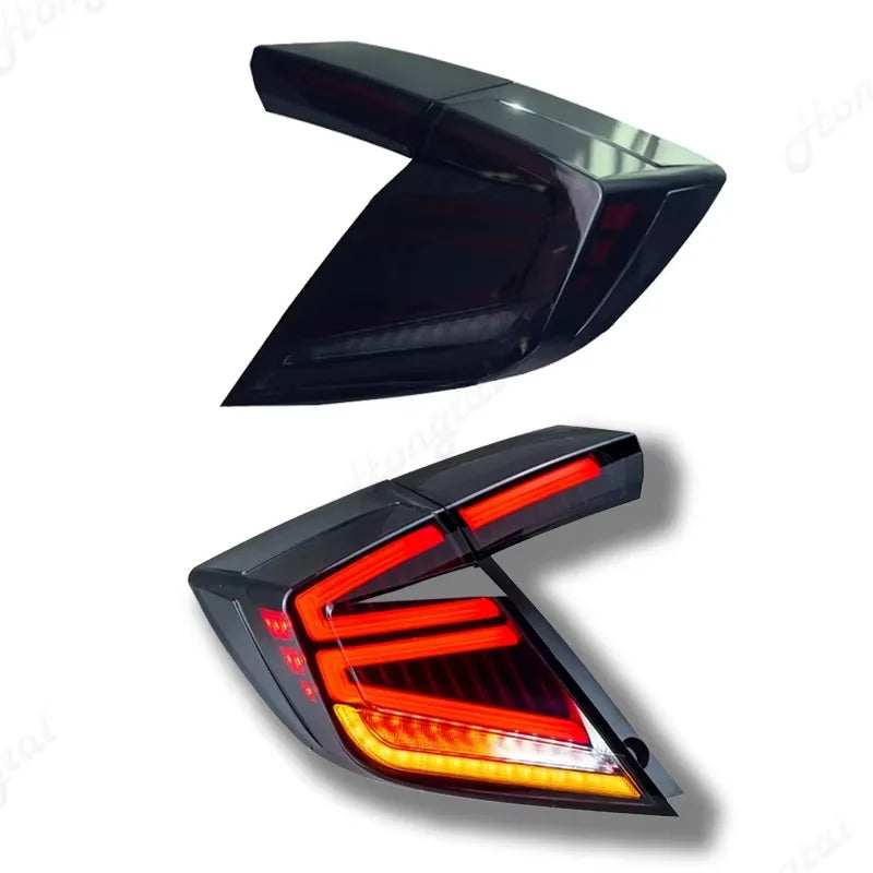 Feux Arrière LED Honda Civic Hatchback FK7 RGB - détail du montage - Becquet Voiture