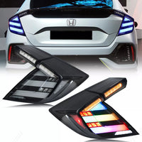Feux Arrière LED Honda Civic Hatchback FK7 RGB - vue de face - Becquet Voiture