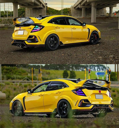 Feux Arriere LED Honda Civic Type R FK7 FK8 - vue arrière - Becquet Voiture