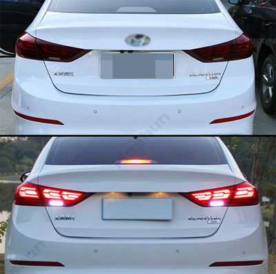 Feux Arriere LED Hyundai Elantra Sequentiels 2016-2018 - vue arrière - Becquet Voiture