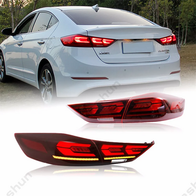 Feux Arriere LED Hyundai Elantra Sequentiels 2016-2018 - vue de face - Becquet Voiture