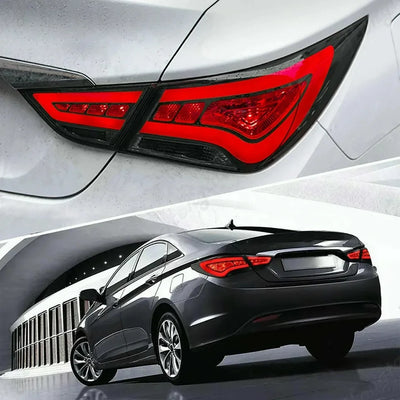 Feux Arriere LED Hyundai Sonata 2011-2014 OLED - installé sur véhicule - Becquet Voiture