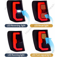 Feux Arrière LED Jeep Grand Cherokee WJ MK2 1999-2004 Paire - installé sur véhicule - Becquet Voiture