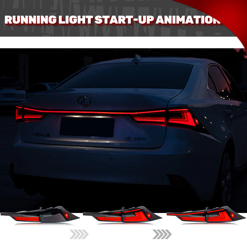 Feux Arriere LED Lexus IS 2014-2020 - vue arrière - Becquet Voiture