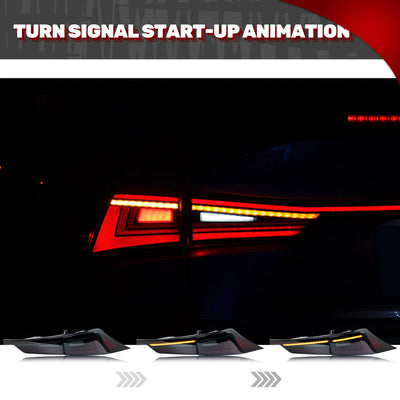 Feux Arriere LED Lexus IS 2014-2020 - vue de trois-quarts - Becquet Voiture