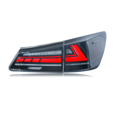 Feux Arrière LED Lexus IS250 IS350 ISF 2006-2013 (réf. 5) - installé sur véhicule - Becquet Voiture