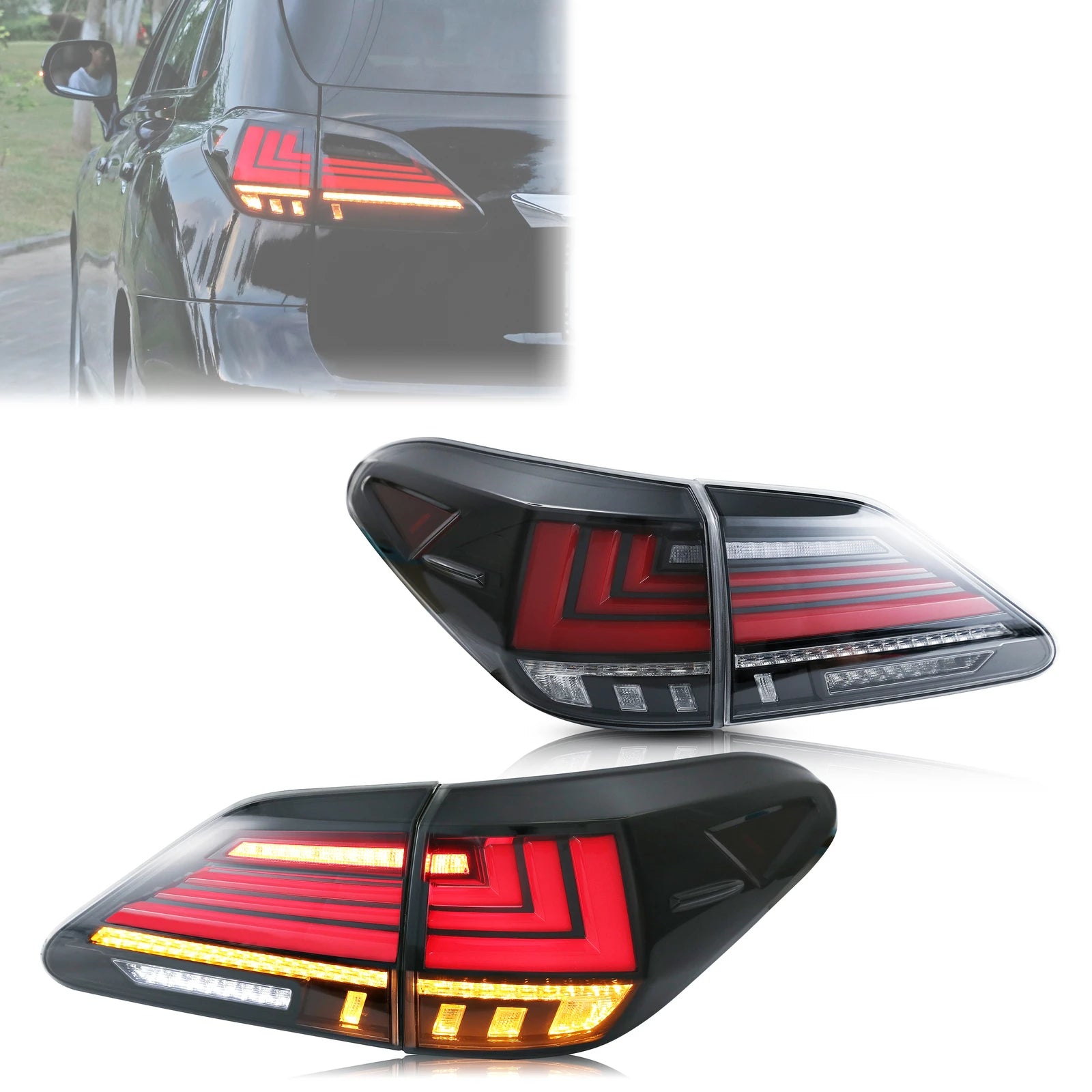 Feux Arrière LED Lexus RX 2010-2015 - vue de face - Becquet Voiture