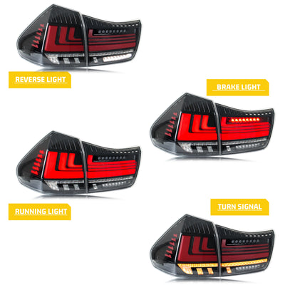 Feux Arrière LED Lexus RX330 RX350 2004-2009 - vue de profil - Becquet Voiture