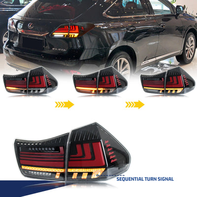 Feux Arrière LED Lexus RX330 RX350 2004-2009 - vue de trois-quarts - Becquet Voiture