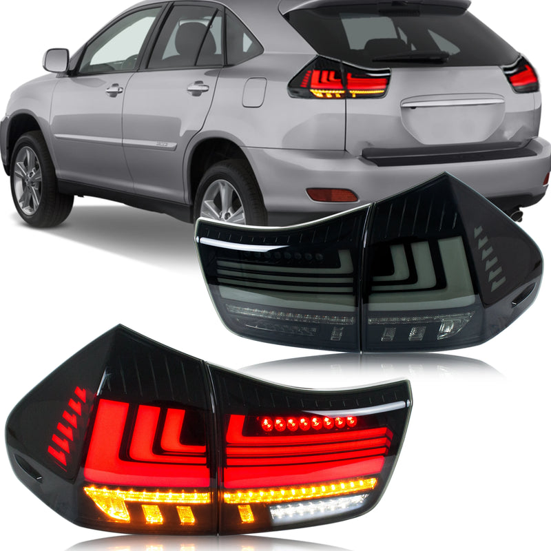 Feux Arrière LED Lexus RX330 RX350 RX400h 2004-2009 - vue de face - Becquet Voiture