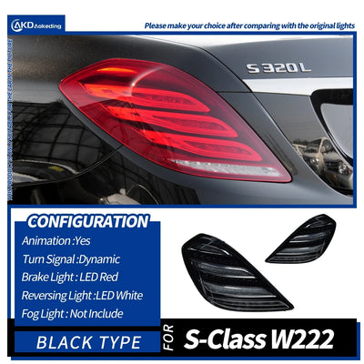 Feux Arrière LED Mercedes-Benz W222 S350 S400 2013-2017 - détail du montage - Becquet Voiture