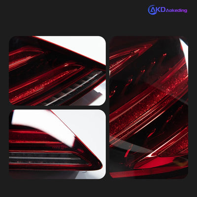 Feux Arrière LED Mercedes-Benz W222 S350 S400 2013-2017 - installé sur véhicule - Becquet Voiture