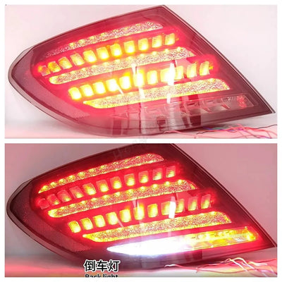 Feux Arrière LED Mercedes Classe C W204 2007-2012 Look AMG - vue arrière - Becquet Voiture