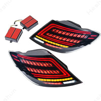 LED Taillights Mercedes C-Class W204 2007-2014 AMG Look - fitted on vehicle - Becquet Voiture