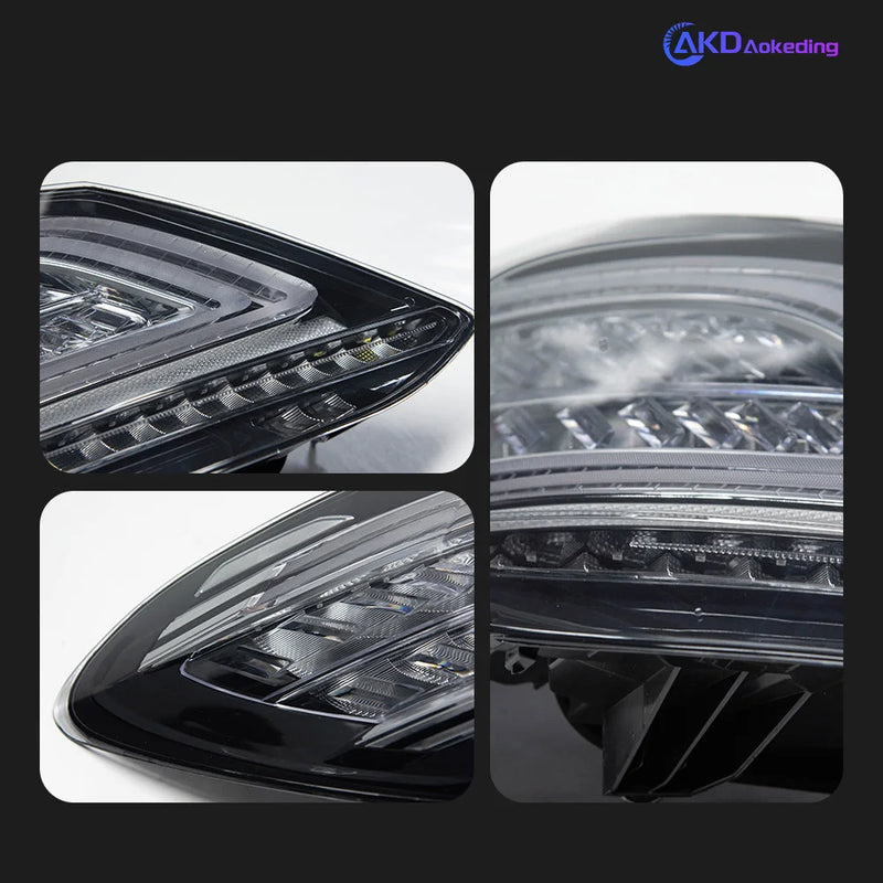 Feux Arrière LED Mercedes Classe C W205 2014-2021 Style Sportif - installé sur véhicule - Becquet Voiture