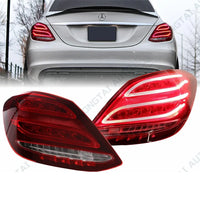 Feux Arrière LED Mercedes Classe C W205 2015-2018 Paire - vue de face - Becquet Voiture
