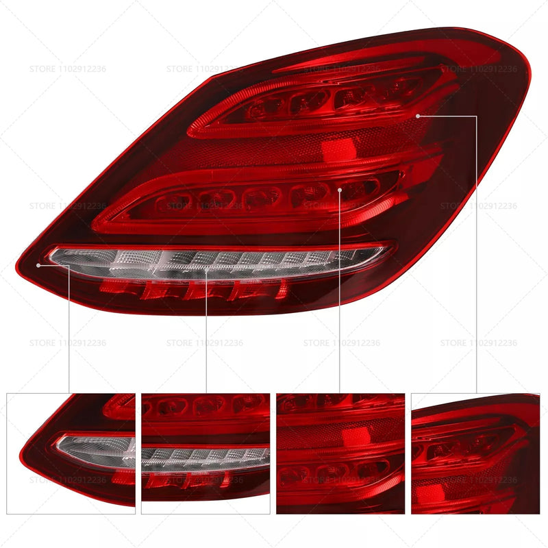 Feux Arrière LED Mercedes Classe C W205 AMG 2015-2018 - vue arrière - Becquet Voiture