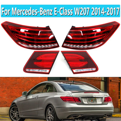 Feux Arrière LED Mercedes Classe E W207 Coupé 2014-2017 - vue de face - Becquet Voiture