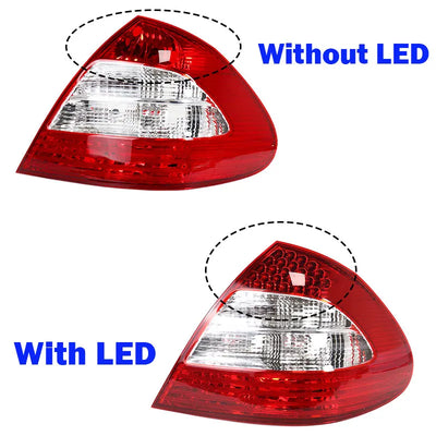 Feux Arrière LED Mercedes Classe E W211 2007-2008 Look AMG - installé sur véhicule - Becquet Voiture