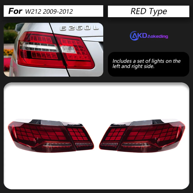 Feux Arrière LED Mercedes Classe E W212 4 Pièces 2009-2016 - détail du montage - Becquet Voiture
