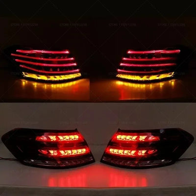 Feux Arrière LED Mercedes Classe E W212 E250 E300 E350 2014-2016 - vue arrière - Becquet Voiture